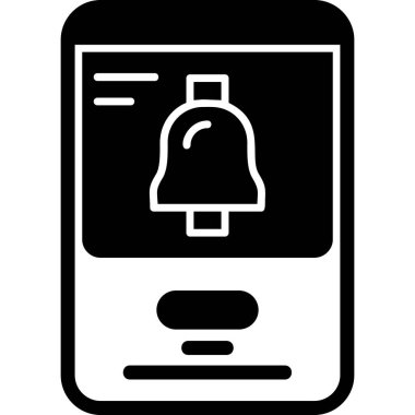 Akıllı telefon. Web simgesi basit illüstrasyon