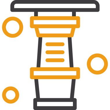 Yemek. Web simgesi basit illüstrasyon