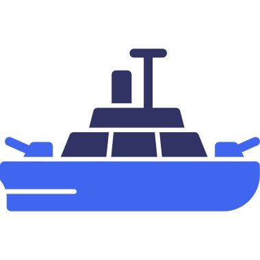 Tekne. Web simgesi basit illüstrasyon