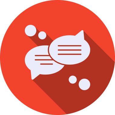 Sohbet mesajı vektör illüstrasyonu