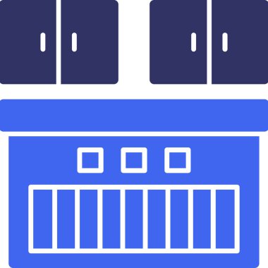 Mobilya. Web simgesi basit illüstrasyon