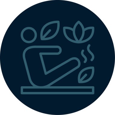 Bir ağaç simgesinin vektör illüstrasyonu