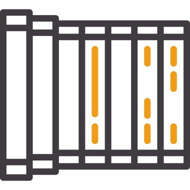 Çit. Web simgesi basit illüstrasyon