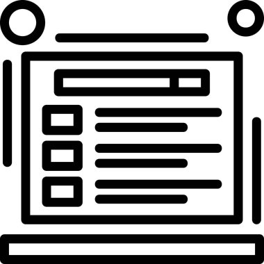 kitap öğrenme simgesi ana hat biçiminde