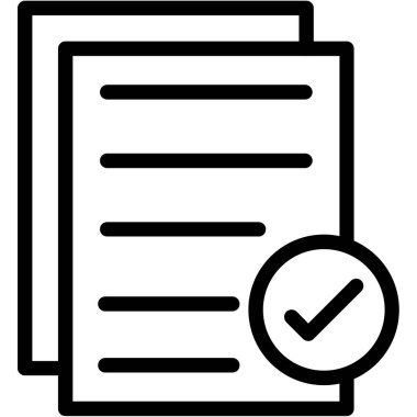 belge simgesi vektör illüstrasyonu