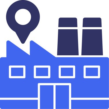 Bina. Web simgesi basit illüstrasyon