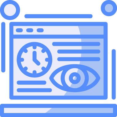 Göz görme simgesi - taslak biçimi