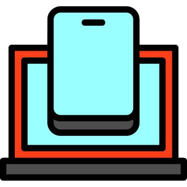 Bilgisayar. Web simgesi basit illüstrasyon