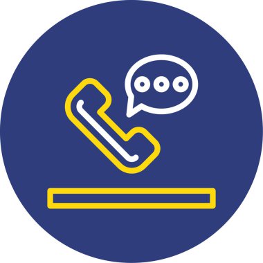 Çağrı merkezi ikon vektör illüstrasyonu