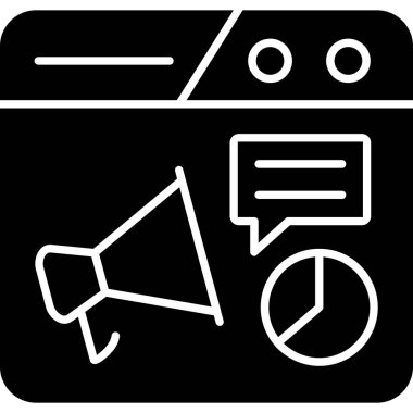 pazarlama reklam pazarlama simgesi