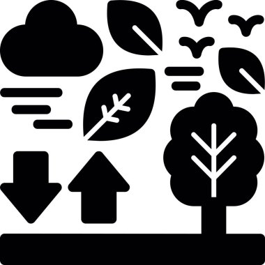 Vektör ekoloji simgesi, vektör illüstrasyonu