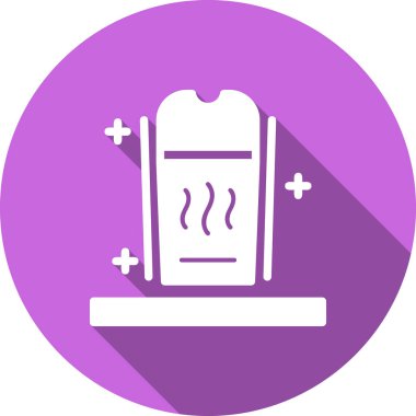 Modern b 'nin vektör illüstrasyonunda gaz ikonu yok