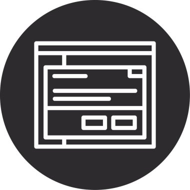 tarayıcı simgesi vektör illüstrasyonu