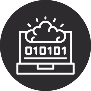 Bulut. Web simgesi basit tasarım