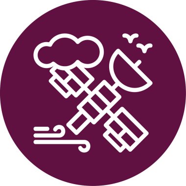 Bulut simgesi vektör illüstrasyonu