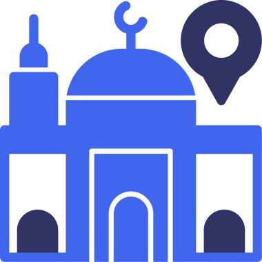 Cami camii İslam simgesi - taslak biçimi