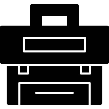 bavul ikonu vektör illüstrasyonu