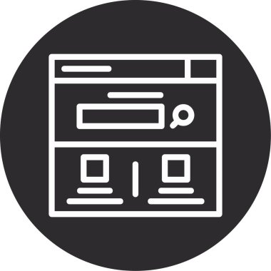 seo modern simgesinin vektör illüstrasyonu