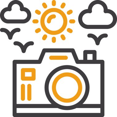 Kamera. Web simgesi basit tasarım