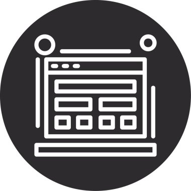 Seo simgesinin vektör illüstrasyonu