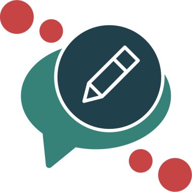 Kalem. Web simgesi basit illüstrasyon