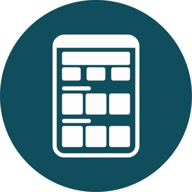 vektör hesap makinesi simgesi, basit illüstrasyon