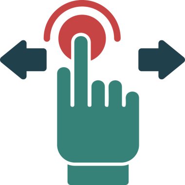 Parmak parmak simgesini tıkla - taslak biçimi