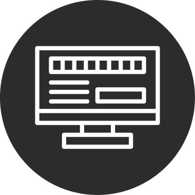 seo modern simgesinin vektör illüstrasyonu