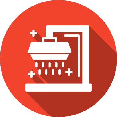 Modern oto tamir simgesinin vektör illüstrasyonu