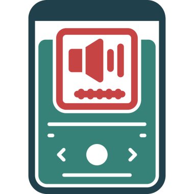 Akıllı telefon. Web simgesi basit illüstrasyon