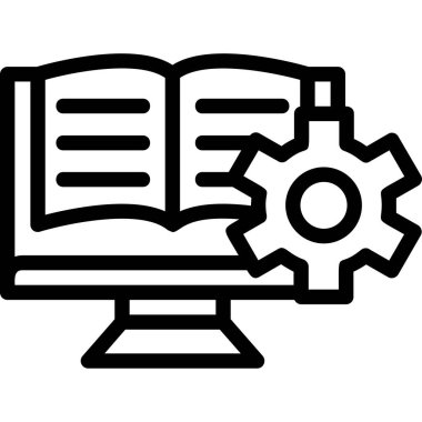 Belge. Web simgesi basit illüstrasyon