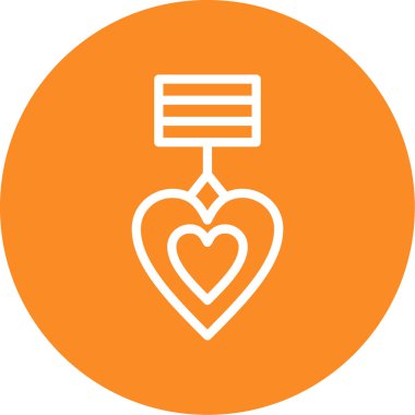 Sevgililer Günü. Web simgesi vektör illüstrasyonu