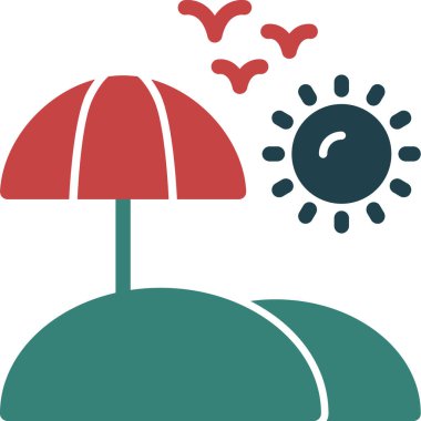 Güneş Simgesi Vektör illüstrasyonu