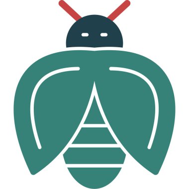 böcek simge vektör çizim