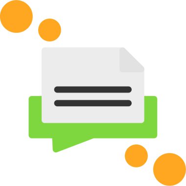 Sohbet ileti simgesi düz biçimli