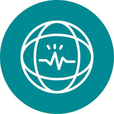 Küresel simge vektör illüstrasyonu