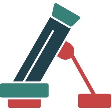 Kırmızı ve yeşil renk simgesinin vektör çizimi