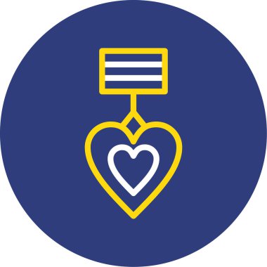 Kalp. Web simgesi basit illüstrasyon