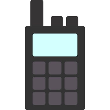 hesap makinesi düz vektör simgesi