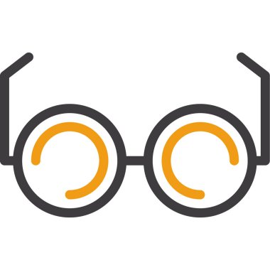 Gözlükler Düz Vektör Simgesi