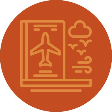 Uçak. Web simgesi basit illüstrasyon