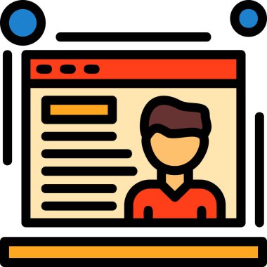 Web Geliştirme modern simgesi, vektör illüstrasyonu