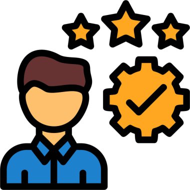 iş yönetimi simgesi vektör illüstrasyonu