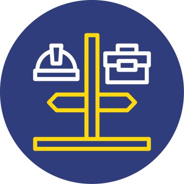 Yapı ve onarım simgesinin vektör illüstrasyonu