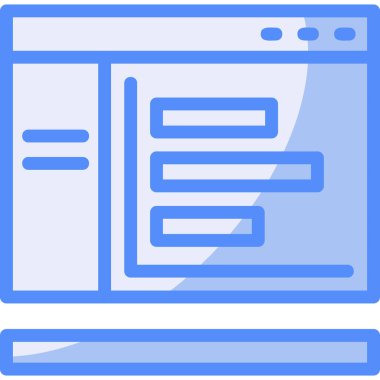 Web sayfası tasarım simgesi