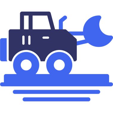 tarım traktör çiftliği vektör simgesi