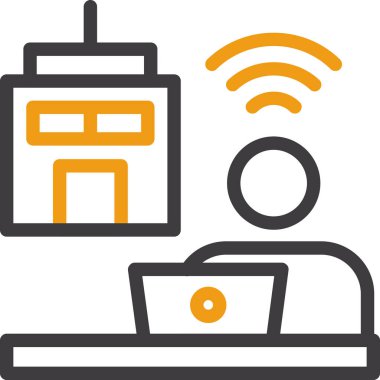 wifi simgesi vektör illüstrasyonu