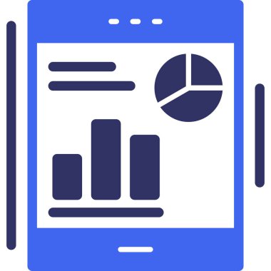 Analizler. Web simgesi basit illüstrasyon