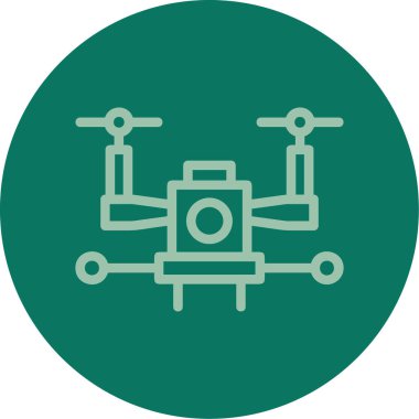 İHA simgesi vektör illüstrasyonu