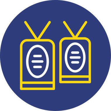 Televizyon. Web simgesi basit illüstrasyon